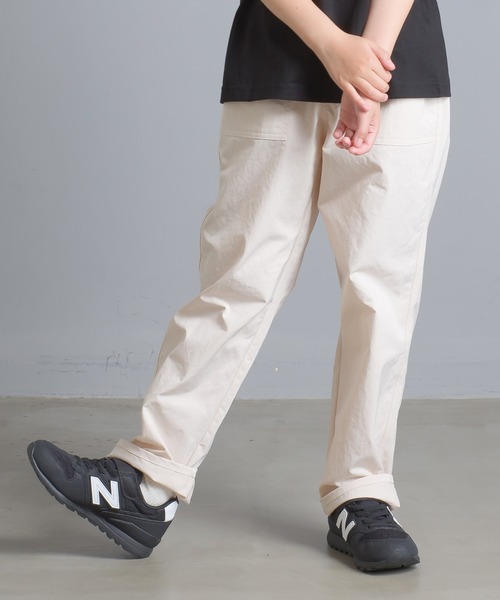 OMNES Another Edition（オムネス アナザーエディション）の「キッズ 高密度ツイルベイカーパンツ（その他パンツ・キッズ・ブラック/アイボリー/ライトカーキ・100/110/120/130/140）」の4枚目の写真