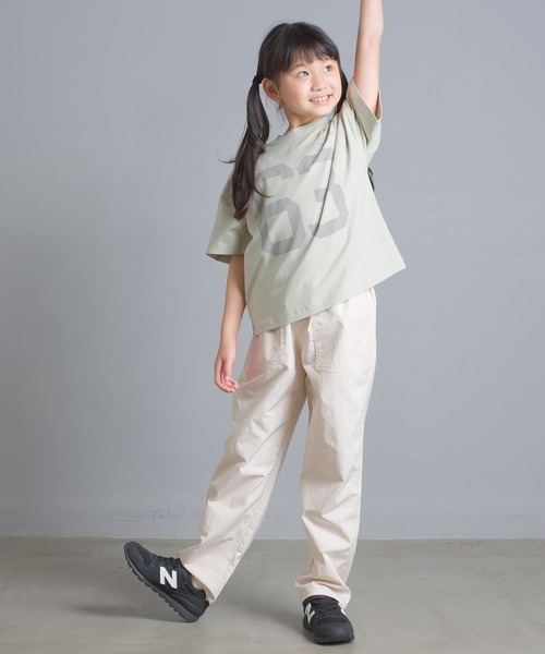 OMNES Another Edition（オムネス アナザーエディション）の「キッズ 高密度ツイルベイカーパンツ（その他パンツ・キッズ・ブラック/アイボリー/ライトカーキ・100/110/120/130/140）」の5枚目の写真