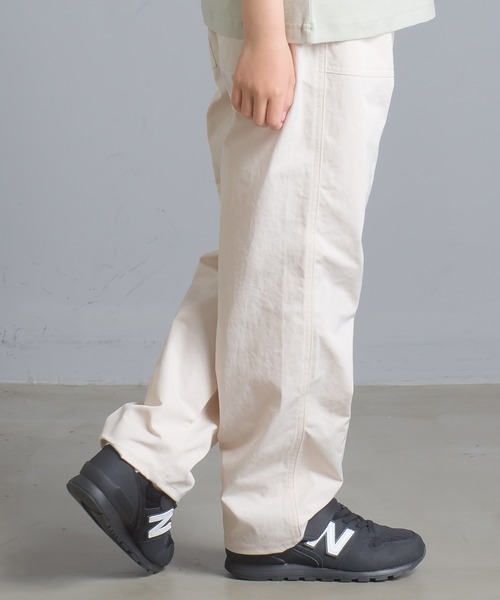 OMNES Another Edition（オムネス アナザーエディション）の「キッズ 高密度ツイルベイカーパンツ（その他パンツ・キッズ・ブラック/アイボリー/ライトカーキ・100/110/120/130/140）」の6枚目の写真