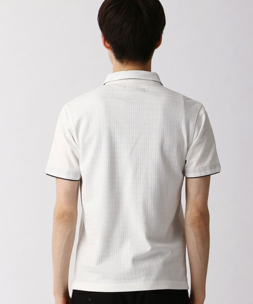 HIDEAWAYS NICOLE（ハイダウェイニコル）の「スキッパ－ポロシャツ（ポロシャツ・メンズ・ラベンダー/ブラック/ホワイト/ブルー/ネイビー・X-LARGE/XX-LARGE/MEDIUM/LARGE）」の17枚目の写真