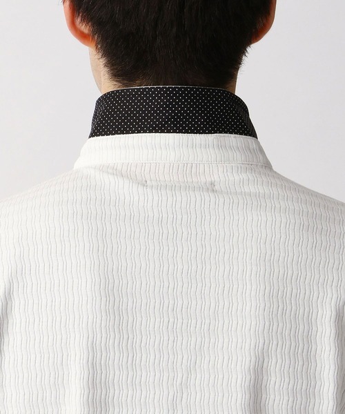 HIDEAWAYS NICOLE（ハイダウェイニコル）の「スキッパ－ポロシャツ（ポロシャツ・メンズ・ラベンダー/ブラック/ホワイト/ブルー/ネイビー・X-LARGE/XX-LARGE/MEDIUM/LARGE）」の15枚目の写真