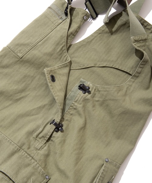 Nigel Cabourn（ナイジェルケーボン）の「Nigel Cabourn P-61 NAVAL DUNGAREE HERRINGBONE (ナイジェルケーボン )(2colors)(Men's)(80421350500)（サロペット/オーバーオール・メンズ・オリーブ/タン・48）」の16枚目の写真