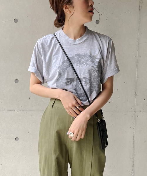 CAPRICIEUX LE'MAGE（カプリシューレマージュ）の「AIR FORCEリメイクベートーベンTシャツ（Tシャツ/カットソー・レディース・グレー・LARGE/MEDIUM）」の19枚目の写真