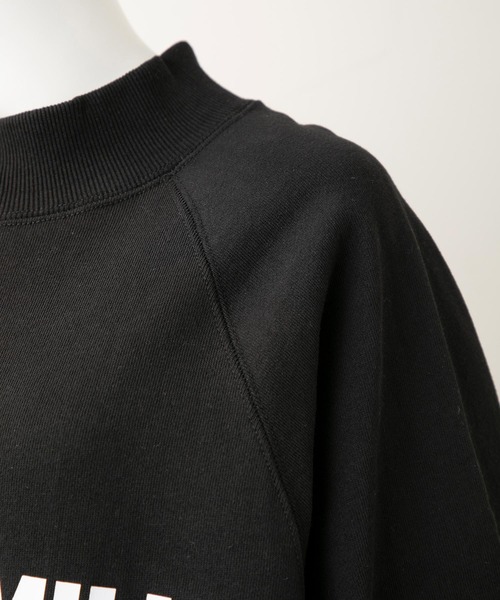MILKFED.（ミルクフェド）の「BIG LOGO MOCK NECK SWEAT TOP（スウェット・レディース・ブラック/ホワイト/グリーン・ONE SIZE）」の12枚目の写真