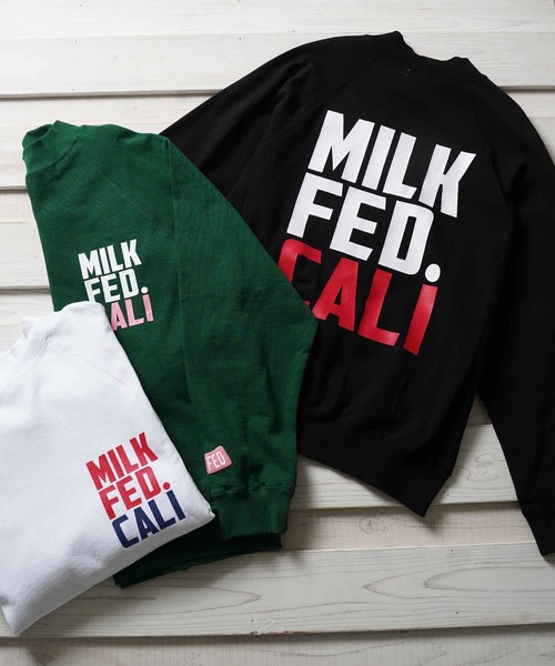 MILKFED.（ミルクフェド）の「BIG LOGO MOCK NECK SWEAT TOP（スウェット・レディース・ブラック/ホワイト/グリーン・ONE SIZE）」の15枚目の写真
