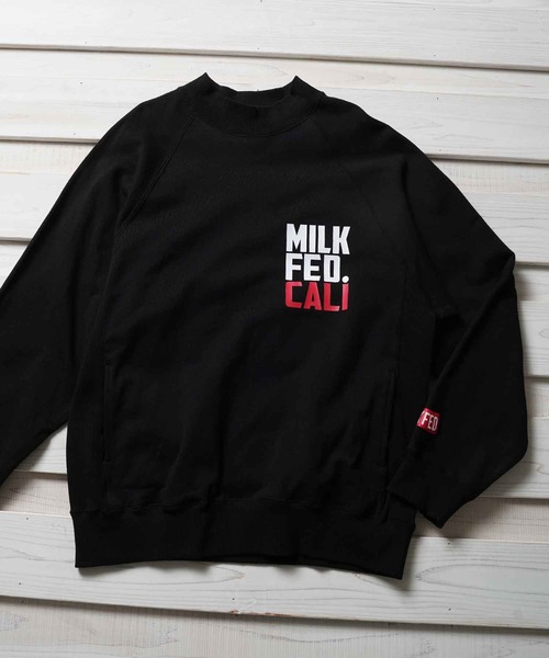 MILKFED.（ミルクフェド）の「BIG LOGO MOCK NECK SWEAT TOP（スウェット・レディース・ブラック/ホワイト/グリーン・ONE SIZE）」の16枚目の写真