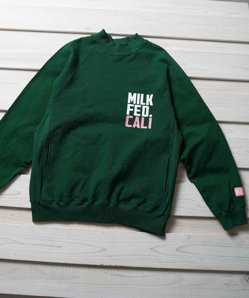 MILKFED.（ミルクフェド）の「BIG LOGO MOCK NECK SWEAT TOP（スウェット・レディース・ブラック/ホワイト/グリーン・ONE SIZE）」の17枚目の写真