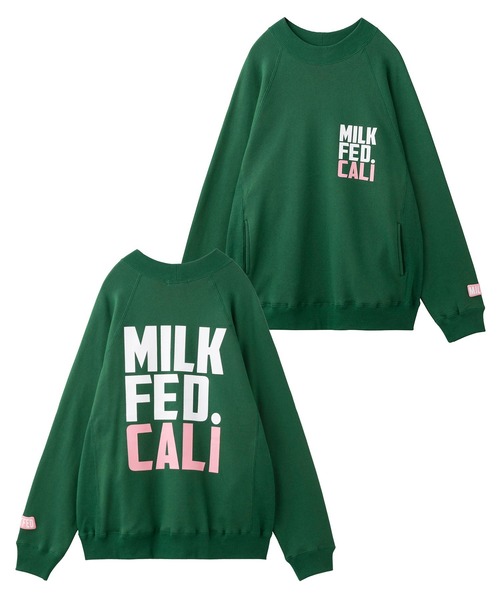 MILKFED.（ミルクフェド）の「BIG LOGO MOCK NECK SWEAT TOP（スウェット・レディース・ブラック/ホワイト/グリーン・ONE SIZE）」の20枚目の写真