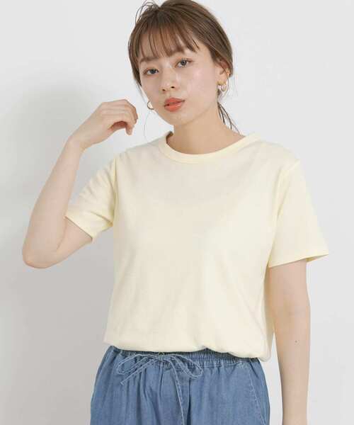URBAN RESEARCH Sonny Label(アーバンリサーチサニーレーベル)の「ベーシックスムースコンパクトTシャツ(Tシャツ/カットソー・レディース・ホワイト/ブラック/ピンク/ミント/イエロー系その他・FREE)」の5枚目の写真