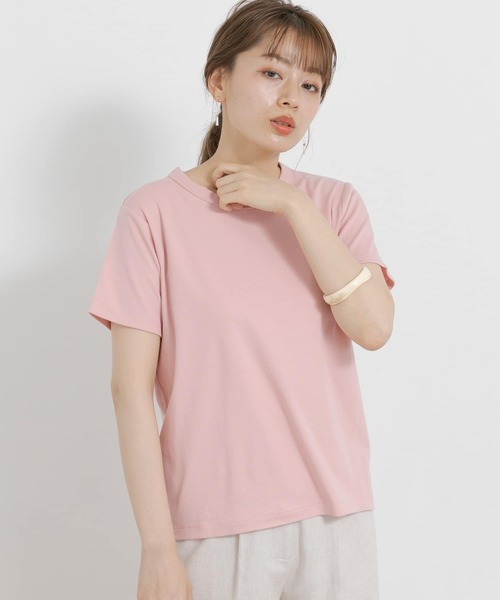 URBAN RESEARCH Sonny Label(アーバンリサーチサニーレーベル)の「ベーシックスムースコンパクトTシャツ(Tシャツ/カットソー・レディース・ホワイト/ブラック/ピンク/ミント/イエロー系その他・FREE)」の1枚目の写真
