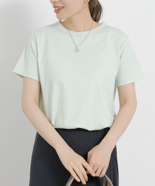 URBAN RESEARCH Sonny Label(アーバンリサーチサニーレーベル)の「ベーシックスムースコンパクトTシャツ(Tシャツ/カットソー・レディース・ホワイト/ブラック/ピンク/ミント/イエロー系その他・FREE)」の4枚目の写真