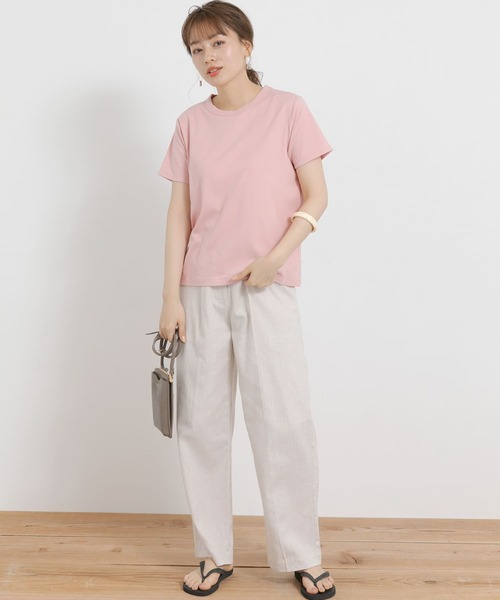 URBAN RESEARCH Sonny Label(アーバンリサーチサニーレーベル)の「ベーシックスムースコンパクトTシャツ(Tシャツ/カットソー・レディース・ホワイト/ブラック/ピンク/ミント/イエロー系その他・FREE)」の6枚目の写真