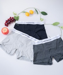 FRUIT OF THE LOOM（フルーツオブザルーム）の「FRUIT OF THE LOOM　無地3P / メンズアンダーウェア / 3枚セット / ウエストロゴ（ボクサーパンツ）」