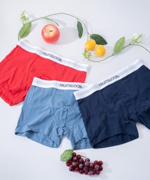 FRUIT OF THE LOOM（フルーツオブザルーム）の「FRUIT OF THE LOOM　無地3P / メンズアンダーウェア / 3枚セット / ウエストロゴ（ボクサーパンツ）」