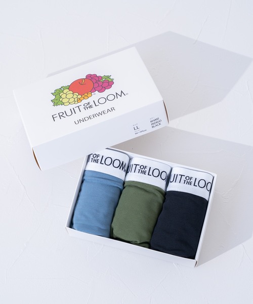 FRUIT OF THE LOOM(フルーツオブザルーム)の「FRUIT OF THE LOOM 無地3P / メンズアンダーウェア / 3枚セット / ウエストロゴ(ボクサーパンツ・メンズ・ブラック/ネイビー/イエロー/グレー/レッド/カーキ・LL/M/L/XL)」の8枚目の写真