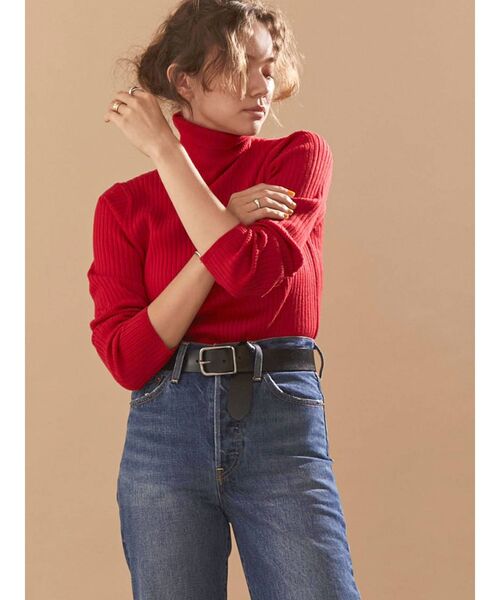 Ungrid（アングリッド）の「リアルレザーワイドベルト（ベルト・レディース・ブラック/ブラウン・FREE）」の4枚目の写真