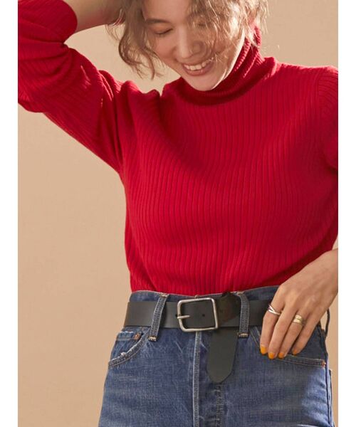 Ungrid（アングリッド）の「リアルレザーワイドベルト（ベルト・レディース・ブラック/ブラウン・FREE）」の5枚目の写真