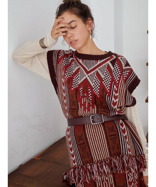 Ungrid（アングリッド）の「リアルレザーワイドベルト（ベルト・レディース・ブラック/ブラウン・FREE）」の6枚目の写真