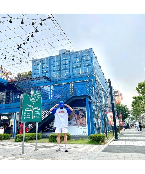 Paragraph（パラグラフ）の「『paragraph/パラグラフ』PARAGRAPH INDUSTRIAL COMPLEX RAGLAN T-SHIRT/パラグラフ ラグラン Tシャツ カットソー（Tシャツ/カットソー・メンズ・ブラック×ホワイト/ブルー・FREE）」の4枚目の写真