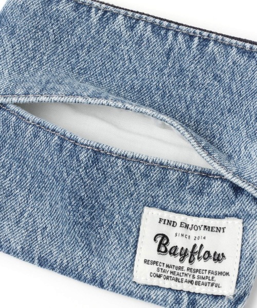 BAYFLOW（ベイフロー）の「BF DENIMティッシュポーチ（ポーチ・レディース・ブルー・0）」の6枚目の写真