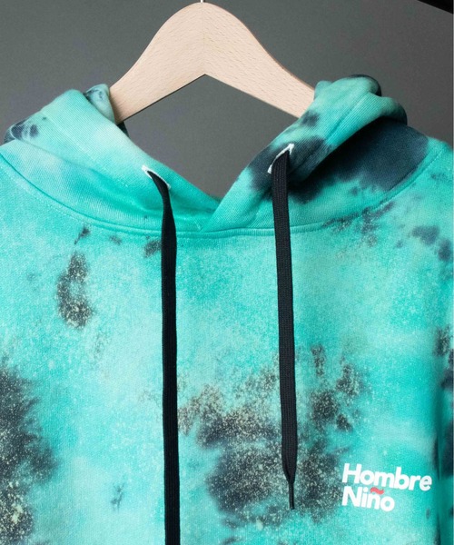 Hombre Nino（オンブレニーニョ）の「【 HOMBRE NINO / オンブレニーニョ 】 TIE DYE HOODED PULLOVER タイダイフーデッドプルオーバー（パーカー・メンズ・ブラック/ブルー・MEDIUM/LARGE）」の8枚目の写真