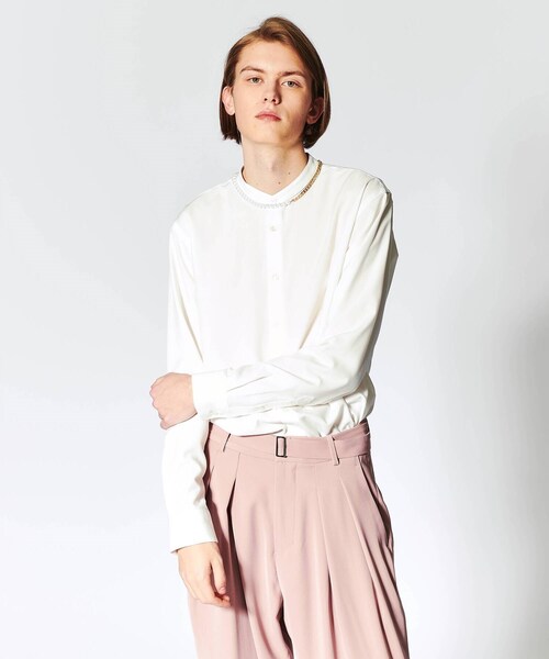 tk.TAKEO KIKUCHI(ティーケータケオキクチ)の「◆パール調チェーンコンビネックレス(ネックレス・メンズ・シルバー/ゴールド・00)」の9枚目の写真