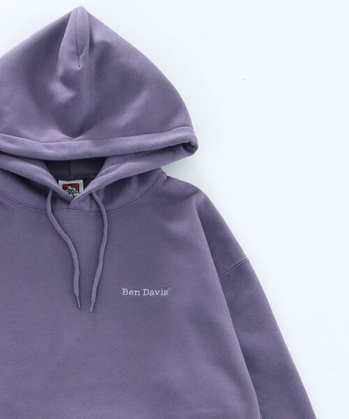 BEN DAVIS（ベンデイビス）の「【 BEN DAVIS （ ベンデイビス ）】HEAVY SWEAT HOODIE/ ヘビー スウェット パーカー（パーカー・メンズ・アイボリー/オレンジ系その他5/オレンジ/グリーン系その他/ブラック/カーキ/ロイヤルブルー/ホワイト/オフホワイト/グリーン系その他2/パープル系その他3/ネイビー/チャコール・MEDIUM/LARGE/X-LARGE/SMALL）」の12枚目の写真