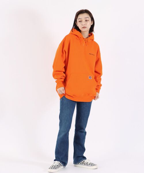 BEN DAVIS（ベンデイビス）の「【 BEN DAVIS （ ベンデイビス ）】HEAVY SWEAT HOODIE/ ヘビー スウェット パーカー（パーカー・メンズ・アイボリー/オレンジ系その他5/オレンジ/グリーン系その他/ブラック/カーキ/ロイヤルブルー/ホワイト/オフホワイト/グリーン系その他2/パープル系その他3/ネイビー/チャコール・MEDIUM/LARGE/X-LARGE/SMALL）」の18枚目の写真