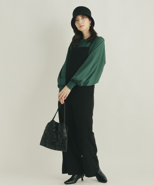 Andemiu（アンデミュウ）の「ボレロアンサンブル216839（アンサンブル・レディース・ブラック/ベージュ/グリーン・FREE）」の5枚目の写真