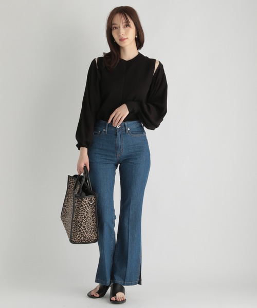 Andemiu（アンデミュウ）の「ボレロアンサンブル216839（アンサンブル・レディース・ブラック/ベージュ/グリーン・FREE）」の12枚目の写真