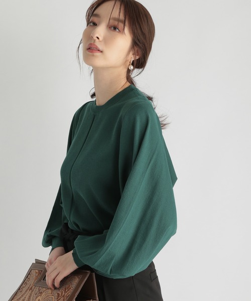 Andemiu（アンデミュウ）の「ボレロアンサンブル216839（アンサンブル・レディース・ブラック/ベージュ/グリーン・FREE）」の14枚目の写真