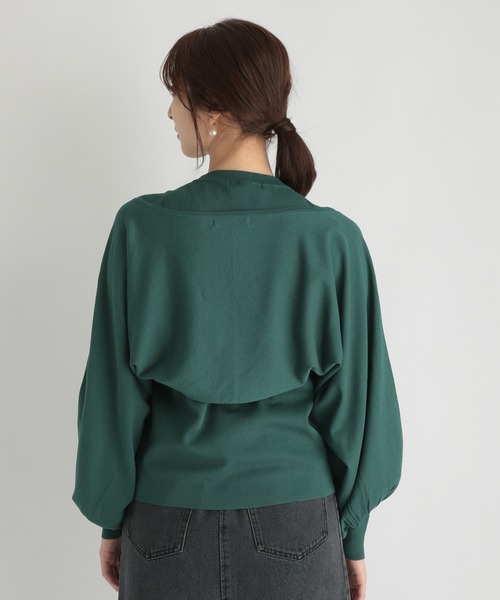 Andemiu（アンデミュウ）の「ボレロアンサンブル216839（アンサンブル・レディース・ブラック/ベージュ/グリーン・FREE）」の19枚目の写真