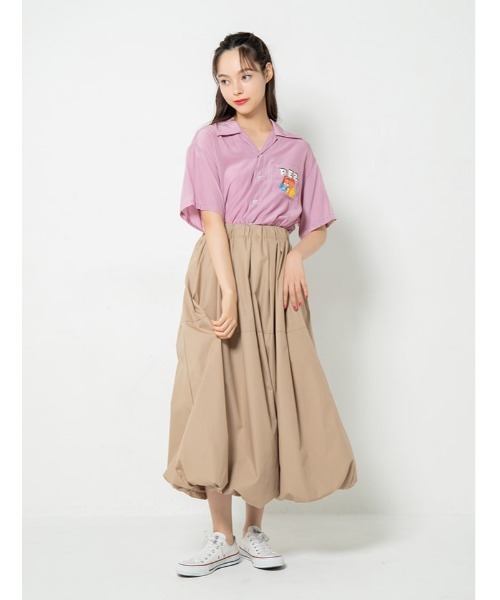 fifth calin(フィフスカラン)の「ウエストゴムバルーンスカート(スカート・レディース・ブラック/ベージュ・MEDIUM)」の9枚目の写真