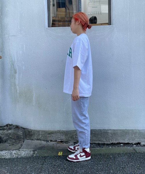 bonjour bonsoir（ボンジュール　ボンソワール）の「【bonjour bonsoir/ボンジュール・ボンソワール】BAKER カレッジビッグTシャツ（Tシャツ/カットソー・メンズ・ブラック/ベージュ/ホワイト・S/L/M）」の15枚目の写真