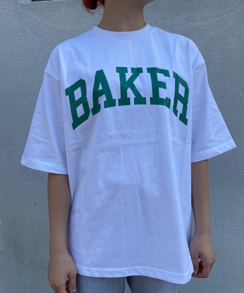 bonjour bonsoir（ボンジュール　ボンソワール）の「【bonjour bonsoir/ボンジュール・ボンソワール】BAKER カレッジビッグTシャツ（Tシャツ/カットソー・メンズ・ブラック/ベージュ/ホワイト・S/L/M）」の17枚目の写真