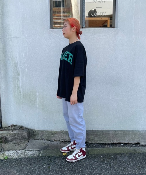 bonjour bonsoir（ボンジュール　ボンソワール）の「【bonjour bonsoir/ボンジュール・ボンソワール】BAKER カレッジビッグTシャツ（Tシャツ/カットソー・メンズ・ブラック/ベージュ/ホワイト・S/L/M）」の21枚目の写真