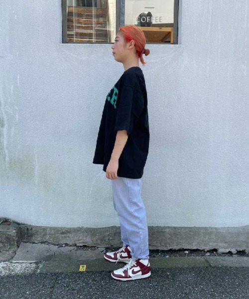 bonjour bonsoir（ボンジュール　ボンソワール）の「【bonjour bonsoir/ボンジュール・ボンソワール】BAKER カレッジビッグTシャツ（Tシャツ/カットソー・メンズ・ブラック/ベージュ/ホワイト・S/L/M）」の22枚目の写真