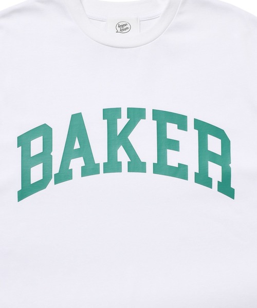 bonjour bonsoir（ボンジュール　ボンソワール）の「【bonjour bonsoir/ボンジュール・ボンソワール】BAKER カレッジビッグTシャツ（Tシャツ/カットソー・メンズ・ブラック/ベージュ/ホワイト・S/L/M）」の8枚目の写真