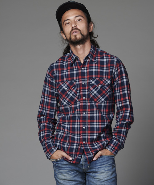 HYSTERIC GLAMOUR（ヒステリックグラマー）の「長袖ウエスタンSH（シャツ/ブラウス・メンズ・ピンク系その他/ネイビー/グレー系その他・MEDIUM/LARGE/SMALL）」の3枚目の写真