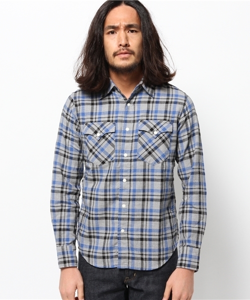 HYSTERIC GLAMOUR（ヒステリックグラマー）の「長袖ウエスタンSH（シャツ/ブラウス・メンズ・ピンク系その他/ネイビー/グレー系その他・MEDIUM/LARGE/SMALL）」の9枚目の写真