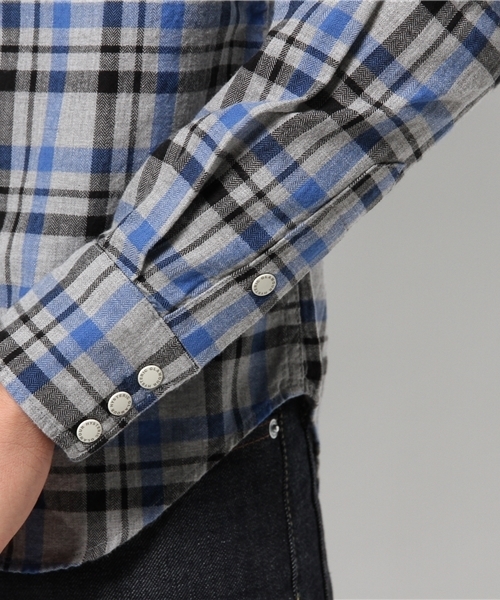 HYSTERIC GLAMOUR（ヒステリックグラマー）の「長袖ウエスタンSH（シャツ/ブラウス・メンズ・ピンク系その他/ネイビー/グレー系その他・MEDIUM/LARGE/SMALL）」の13枚目の写真