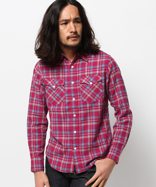 HYSTERIC GLAMOUR（ヒステリックグラマー）の「長袖ウエスタンSH（シャツ/ブラウス・メンズ・ピンク系その他/ネイビー/グレー系その他・MEDIUM/LARGE/SMALL）」の19枚目の写真