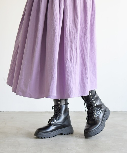 NOFALL（ノーフォール）の「レースアップトラックソールビガーブーツ（ブーツ・レディース・ブラック・LL/3L/SS/S/M/L）」の6枚目の写真