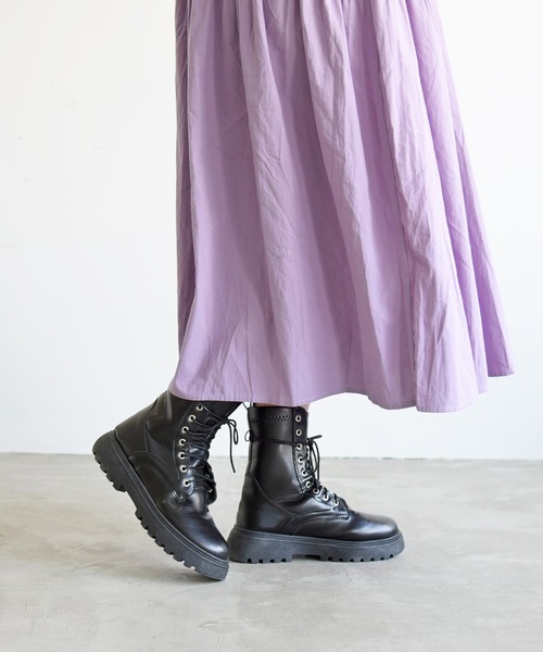 NOFALL（ノーフォール）の「レースアップトラックソールビガーブーツ（ブーツ・レディース・ブラック・LL/3L/SS/S/M/L）」の9枚目の写真