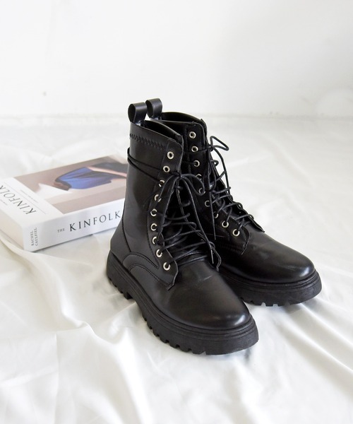 NOFALL（ノーフォール）の「レースアップトラックソールビガーブーツ（ブーツ・レディース・ブラック・LL/3L/SS/S/M/L）」の16枚目の写真