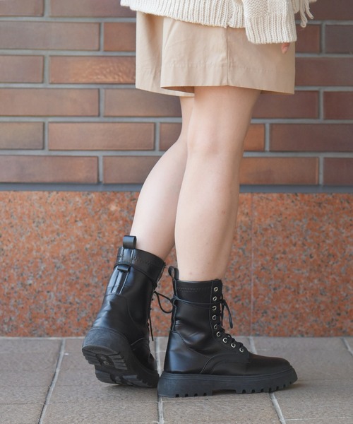 NOFALL（ノーフォール）の「レースアップトラックソールビガーブーツ（ブーツ・レディース・ブラック・LL/3L/SS/S/M/L）」の14枚目の写真