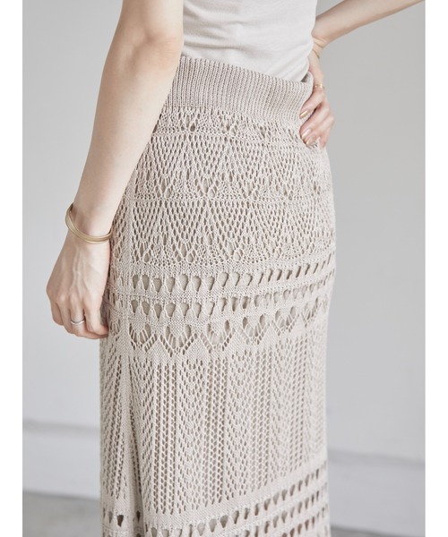 セール】クロシェニットスカート（スカート）｜amel（エイメル）の