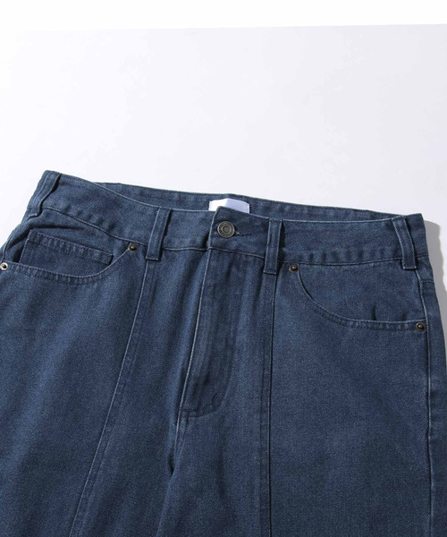 UNCORD(アンコード)の「【UNCORD】センターシームストレートデニムパンツ(デニムパンツ・メンズ・サックスブルー/ブラック/グレー/アイボリー/ブルー/ネイビー・MEDIUM/LARGE/X-LARGE)」の9枚目の写真