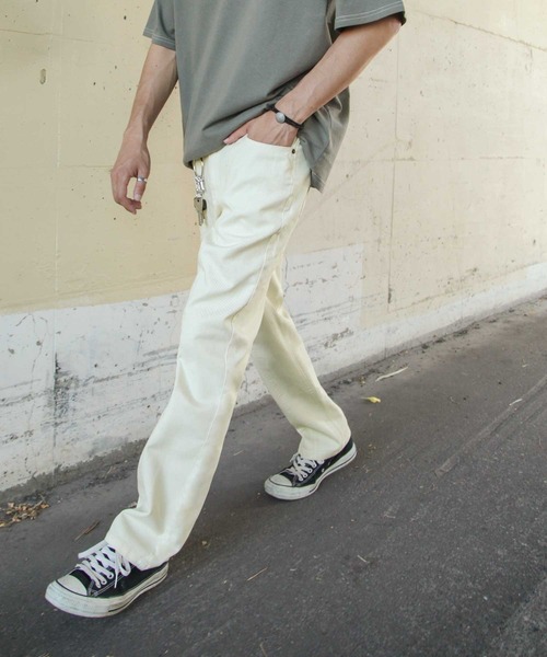 UNCORD(アンコード)の「【UNCORD】センターシームストレートデニムパンツ(デニムパンツ・メンズ・サックスブルー/ブラック/グレー/アイボリー/ブルー/ネイビー・MEDIUM/LARGE/X-LARGE)」の19枚目の写真