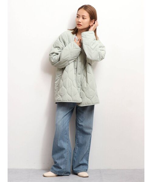 Ungrid(アングリッド)の「【WEB限定】キルティングライナールーズブルゾン(ブルゾン・レディース・ブラック/オフホワイト/カーキ/オレンジ/ミント・FREE)」の18枚目の写真